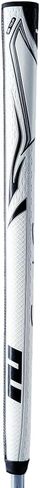 SuperStroke Zenergy Tour 1.0P 17" Golf Putter Grip with No Taper Enhanced Spyne Technology, New Multi-Zone Texturing and Tech-Port, White/Black in Kuwait