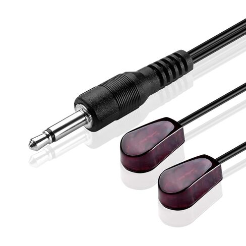 TNP IR Emitter Extender Extension Cable (10 Feet) - Triple 3 Head 3.5mm Jack Infrared Red Transmitter Blaster Blink Eye Wire Cord Compatible with IR Repeater Extender System Kit, for Xbox One in Kuwait