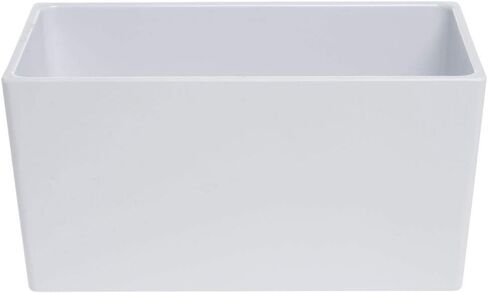 HUBERT Food Pan 1/3 Size Bright White Melamine Modular Pan - 6" H in Saudi Arabia