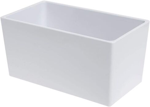 HUBERT Food Pan 1/3 Size Bright White Melamine Modular Pan - 6" H in Saudi Arabia
