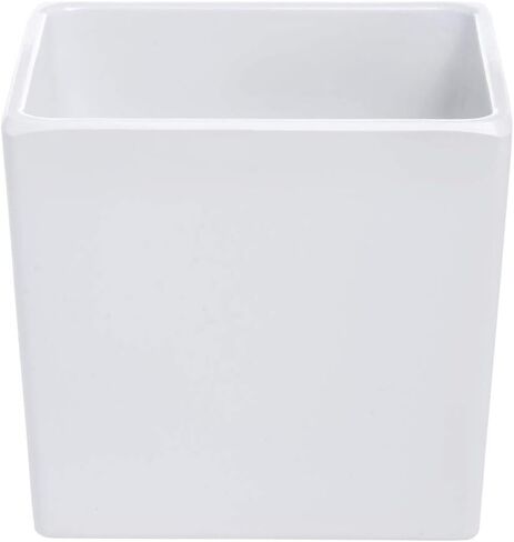 HUBERT Food Pan 1/6 Size Bright White Melamine Modular - 6" H in Saudi Arabia
