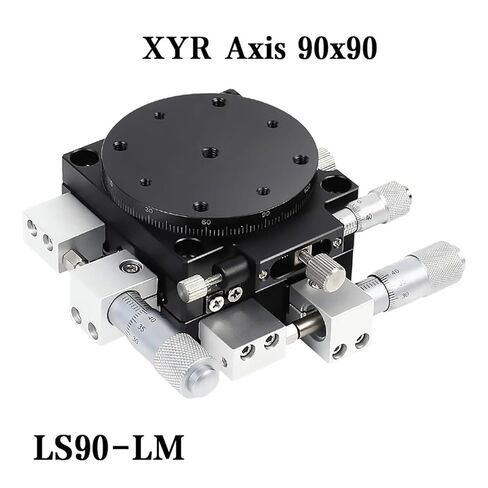 منصة التشذيب اليدوية XYR محور 90*90 مللي متر LS90-LM جدول الترجمة ضبط الجدول المنزلق دليل خطي السكك الحديدية in Kuwait