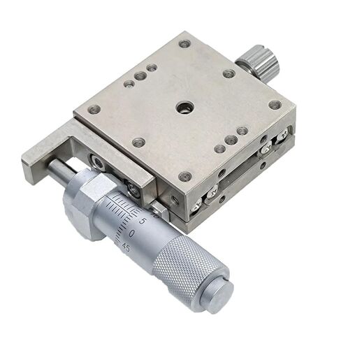 Stainless Steel Sliding Table X Axis 100 * 100mm LBX100-C LBX100-R/L Manual Displacement Platform Linear Stage(LBX100-C) in Saudi Arabia