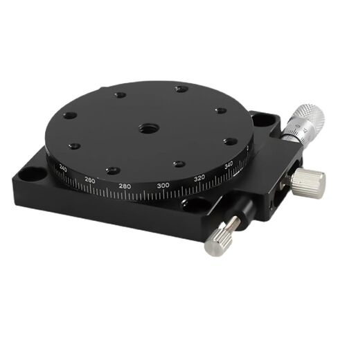 دليل انزلاق الجدول R محور 100 مللي متر RS100-L 360 درجة دوران النزوح زاوية تعديل منصة ميكرومتر بصري in Kuwait