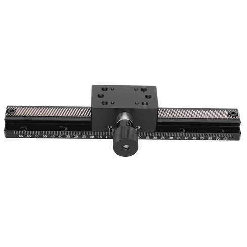 High Precision Long Stroke Linear Stage HC25 A150 with Manual Fine Tune, Gear Rack Drive, Dovetail Groove, High Sliding Table for Optical, Measuring Instruments in Kuwait