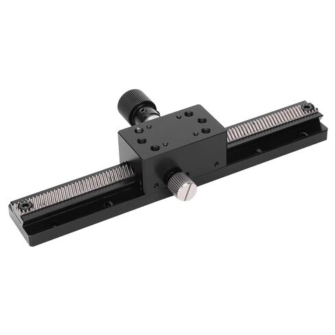 High Precision Long Stroke Linear Stage HC25 A150 with Manual Fine Tune, Gear Rack Drive, Dovetail Groove, High Sliding Table for Optical, Measuring Instruments in Kuwait