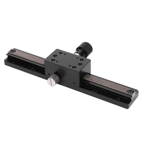 High Precision Long Stroke Linear Stage HC25 A150 with Manual Fine Tune, Gear Rack Drive, Dovetail Groove, High Sliding Table for Optical, Measuring Instruments in Kuwait