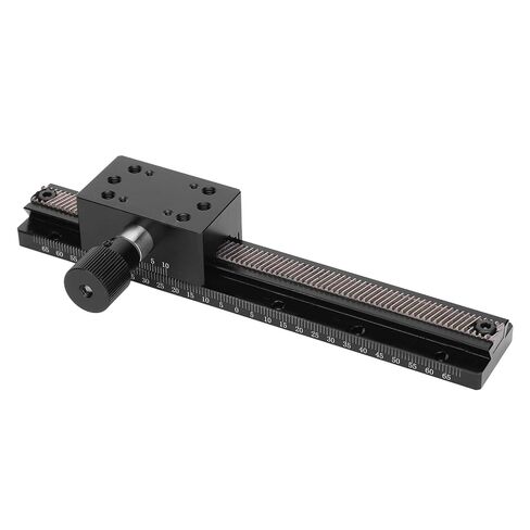 High Precision Long Stroke Linear Stage HC25 A150 with Manual Fine Tune, Gear Rack Drive, Dovetail Groove, High Sliding Table for Optical, Measuring Instruments in Kuwait