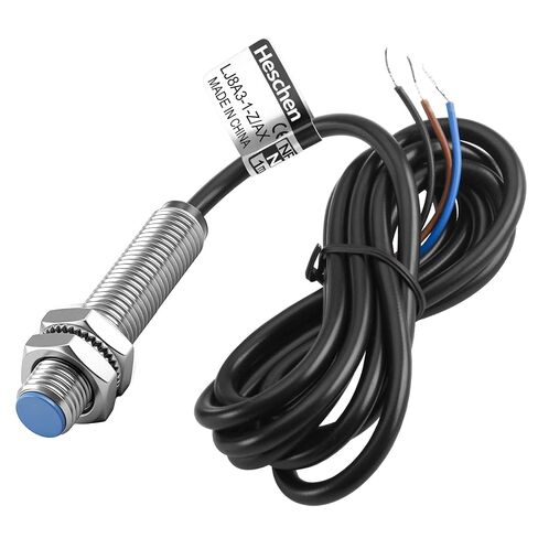 Heschen M8 Inductive Proximity Sensor Switch, Shield Type, LJ8A3-1-Z/AX-DC5V, Detector 1mm, 5VDC 200mA, NPN Normally Closed(NC), 3 Wire in Kuwait