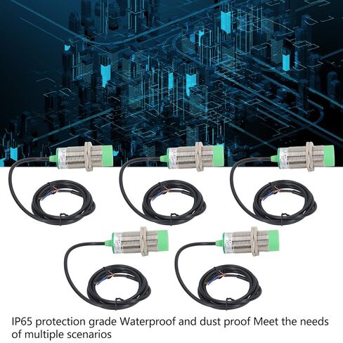 5Pcs LJ30A3~15~Z by M30 Capacitive Proximity Sensor Switch, DC 6~36V 300mA PNP Normally Open 15mm Detection IP65 Inductive Proximity Sensor with 3 Wires in Saudi Arabia