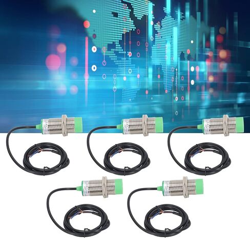 5Pcs LJ30A3~15~Z by M30 Capacitive Proximity Sensor Switch, DC 6~36V 300mA PNP Normally Open 15mm Detection IP65 Inductive Proximity Sensor with 3 Wires in Saudi Arabia
