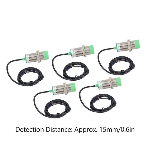 5Pcs LJ30A3~15~Z by M30 Capacitive Proximity Sensor Switch, DC 6~36V 300mA PNP Normally Open 15mm Detection IP65 Inductive Proximity Sensor with 3 Wires in Saudi Arabia