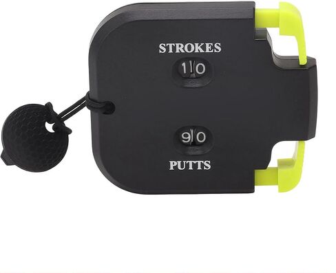 Golf Stroke Counter for Score Keeping During Rounds, Square Clip-On Dial with Putts and Strokes Windows, Green 1pc Compact Tool for Pocket or Bag in Saudi Arabia
