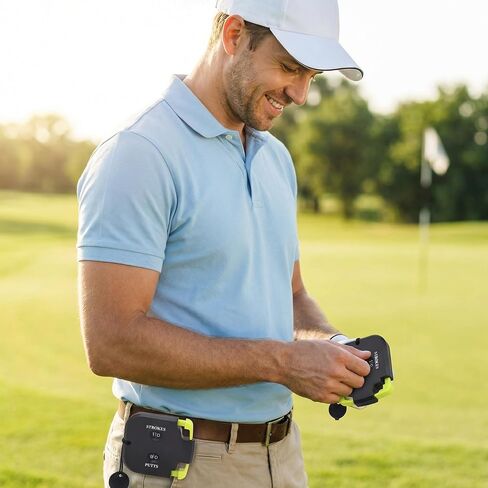 Golf Stroke Counter for Score Keeping During Rounds, Square Clip-On Dial with Putts and Strokes Windows, Green 1pc Compact Tool for Pocket or Bag in Saudi Arabia