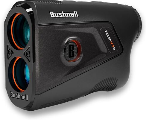 محدد المدى بالليزر من Bushnell Tour V7 Shift مع تقنية المنحدر الموثوق به، شاشة عرض مزدوجة الألوان، استدعاء نطاق الياردات، نطاق 1300 ياردة وتكبير 6X in Saudi Arabia