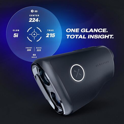 Blue Tees Golf Captain Pro Golf Rangefinder with Slope & GPS Distances – 1200 Yard Laser Range Finder, OLED Display, Shot Tracking, Magnetic Cart Mount, IP67 Waterproof, USB-C Rechargeable in Kuwait