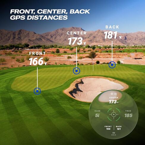 Blue Tees Golf Captain Pro Golf Rangefinder with Slope & GPS Distances – 1200 Yard Laser Range Finder, OLED Display, Shot Tracking, Magnetic Cart Mount, IP67 Waterproof, USB-C Rechargeable in Kuwait