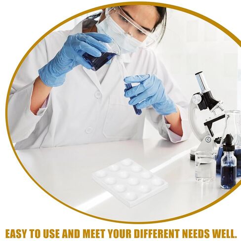 لوحة تفاعل السيراميك 12 بئرًا من الخزف الأبيض لوحة بقعة اختبار كيميائي لوح تفاعل مختبر صينية التجربة العلمية in Kuwait