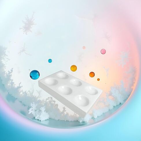 1 قطعة لوحة بقعة من الخزف الأبيض 6 آبار لوحة تفاعل اكتشاف المختبر أفضل لاختبار التجارب الكيميائية المختبرية ، لوحات تخزين دقيقة in Kuwait