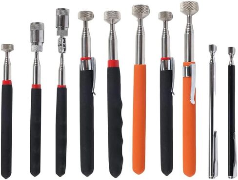 Extendable Inspection Mirror, 360-Degree Rotation LED Inspection Mirror Telescoping, Telescoping Mirror for Mechanic Checking Vehicle and Extra Viewing in Kuwait