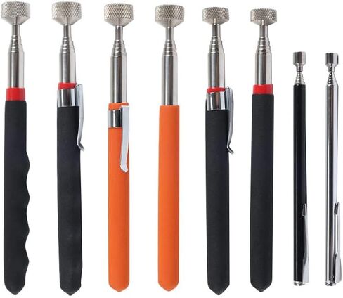 Extendable Inspection Mirror, 360-Degree Rotation LED Inspection Mirror Telescoping, Telescoping Mirror for Mechanic Checking Vehicle and Extra Viewing in Kuwait