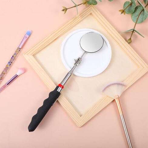Telescoping Inspection Mirror 360 Rotation Inspection Mirrors Circular Extendable Mirror with Extended Handle Checking Observation Tool for Technicians Mechanics Inspectors in Saudi Arabia