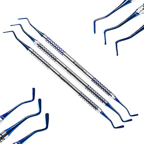 3Piece Dental Spatulas Composite Placement Flat Plastic Filling Instruments Restoration Spatula Appling Condensing Resin Tooth Restoration Set in Saudi Arabia