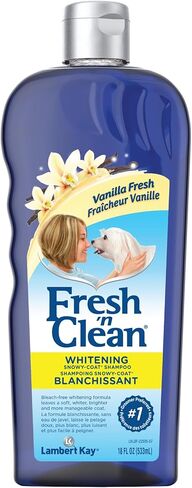 PetAg Fresh 'n Clean Snowy-Coat Whitening Shampoo 15:1 Concentrate - Vanilla Scent - 128 Fl Oz (1 Gallon) in Kuwait