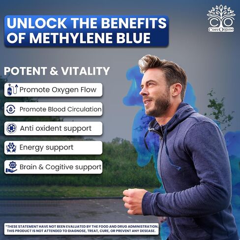 Ultra-Pure & Premium 1% Methylene Blue Drops – 3rd Party Lab Tested, 99.9% Purity, Formaldehyde & Alcohol-Free, Pharmaceutical Grade Methylene Blue Drops – 60ml (2.02 fl oz) in Saudi Arabia