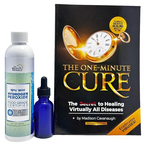 The One Minute Miracle - 12% Hydrogen Peroxide Medical Food Grade and The One Minute Cure Book in Kuwait