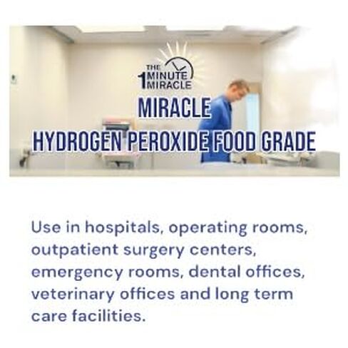 The One Minute Miracle - 12% Hydrogen Peroxide Medical Food Grade and The One Minute Cure Book in Kuwait