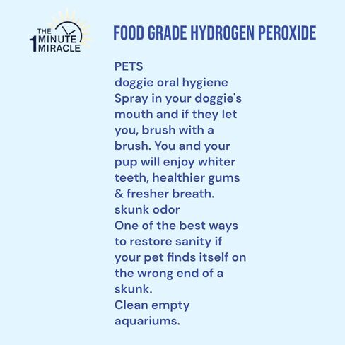 The One Minute Miracle - 12% Hydrogen Peroxide Medical Food Grade and The One Minute Cure Book in Kuwait