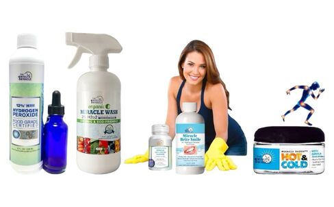 The One Minute Miracle - 12% Hydrogen Peroxide Medical Food Grade and The One Minute Cure Book in Kuwait