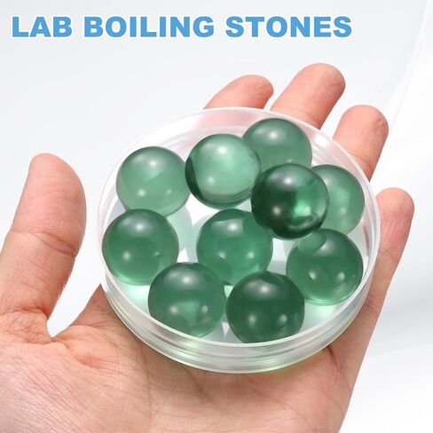 uxcell 10Pcs 19mm Lab Boiling Stones, Solid Round Clear Glass Boiling Beads, High Precision Soda Lime Glass Beads for Bottle Shaking Mixing Laboratory Experiments in Saudi Arabia