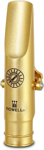 ROWELL Alto Saxophone Metal Mouthpiece Jazz Sax Mouthpiece- 5-Level Adjustable Ligature & Protective Cap Rich Full Tone -Ideal for Jazz, Bebop, Cool Jazz in Kuwait
