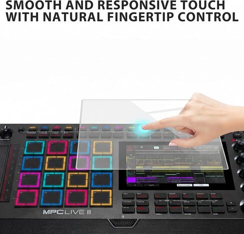 Audio Workstation 7 inch Touch Screen Protector Compatible with MPC Live 3/MPC Live 2/MPC Key 37 & 61/MPC One+,Ultra-Clear Tempered Glass Touchscreen Protector with Invisible Coverage in Saudi Arabia