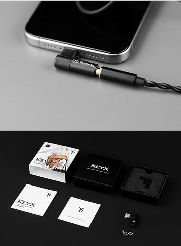 TRUTHEAR KEYX دعم ميكروفون إخراج DAC/AMP مقاس 3.5 ملم محمول بدون فقدان من النوع L in Kuwait