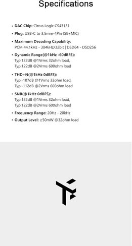 TRUTHEAR KEYX دعم ميكروفون إخراج DAC/AMP مقاس 3.5 ملم محمول بدون فقدان من النوع L in Kuwait