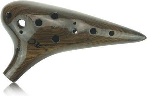 12 Hole Wooden Ocarina Alto C Sandalwood WD12003 in Kuwait