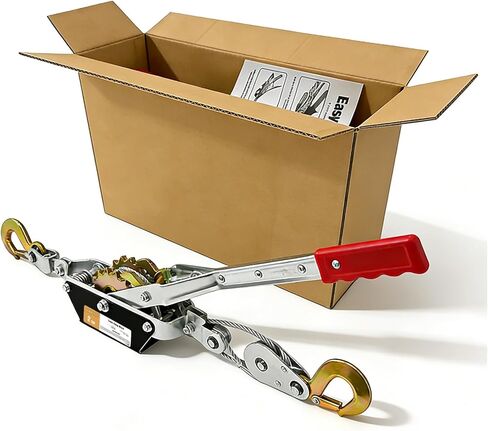 تأتي على طول الونش عالي التحمل، 2T تأتي على طول أداة السحب 2 تروس 2 خطاف، ساحبة ونش كابل، تأتي على طول أداة سقاطة سحب الطاقة للبناء والسيارات والمزرعة والأسوار in Kuwait