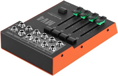 جهاز التحكم في مستوى الصوت السلبي StudioMan MV4، 4 مدخل 2 مخرج 1/4 بوصة وحدة تحكم صوت غير متوازنة مع زر كتم الصوت لشاشات الاستوديو ومكبرات الصوت والخلاطات وواجهات الصوت in Kuwait