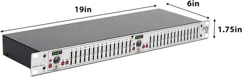 215S Stereo Equalizer, Professional Graphic Equalizer for Home Stereo, Home Audio System, Dual Channel 15-Band Pro DJ Equalizer, Noise Reduction, Rack Mount in Kuwait