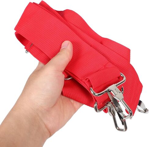 Adjustable 5cm Wide Red Snare Drum Strap Double Shoulder Sling Marching Drum Belt for Adults and Students Instrument Accessory in Saudi Arabia