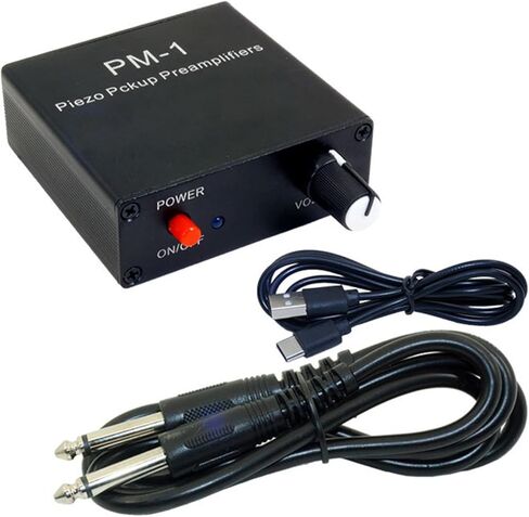 High Impedance Guitar and Violins Preamp Piezo Pickup Preamplifiers with Rechargeable Battery for Piezo Pickup 6.35mm in Saudi Arabia