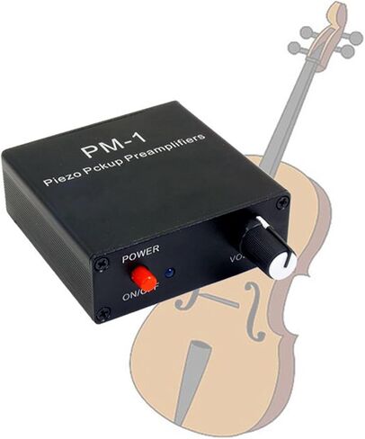 High Impedance Guitar and Violins Preamp Piezo Pickup Preamplifiers with Rechargeable Battery for Piezo Pickup 6.35mm in Saudi Arabia