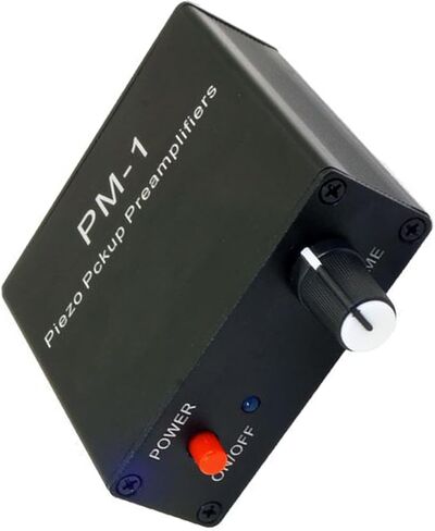 High Impedance Guitar and Violins Preamp Piezo Pickup Preamplifiers with Rechargeable Battery for Piezo Pickup 6.35mm in Saudi Arabia