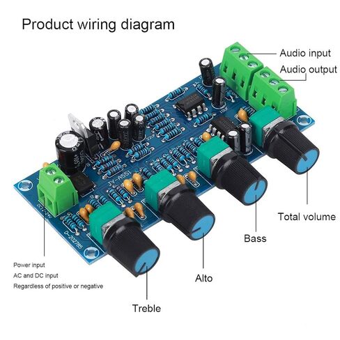 NE5532 Amplifier Tone Board High Performance Single Power Supply Preamp Module with Treble Midrange Bass Volume Control for Audio Enthusiasts and DIY Projects in Saudi Arabia