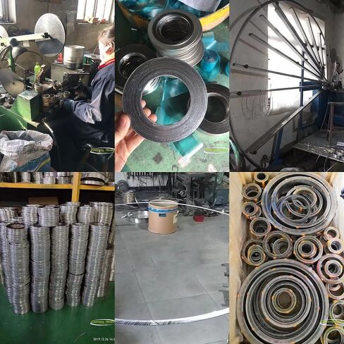 حشية جرح حلزونية من Gemmy Heart Not ASME مع حلقة داخلية SS304، مملوءة بالجرافيت، 5 قطع 6 بوصة DN150 (5 قطع 6 بوصة DN150) in Kuwait