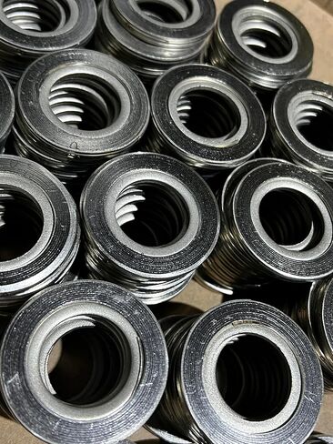 Gemmy Heart Not ASME Spiral Wound Gasket with SS304 Inner Ring,Graphite Filled,5Pcs 3" DN80 (5Pcs 3" DN80) in Kuwait