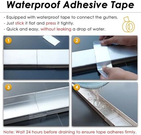 Stainless Steel Gutter Drainage Channel - Rustproof & Waterproof Driveway Grate Kit for Outdoor Use (5 7/8" x 2") - Durable Concrete Drainage Solution in Kuwait